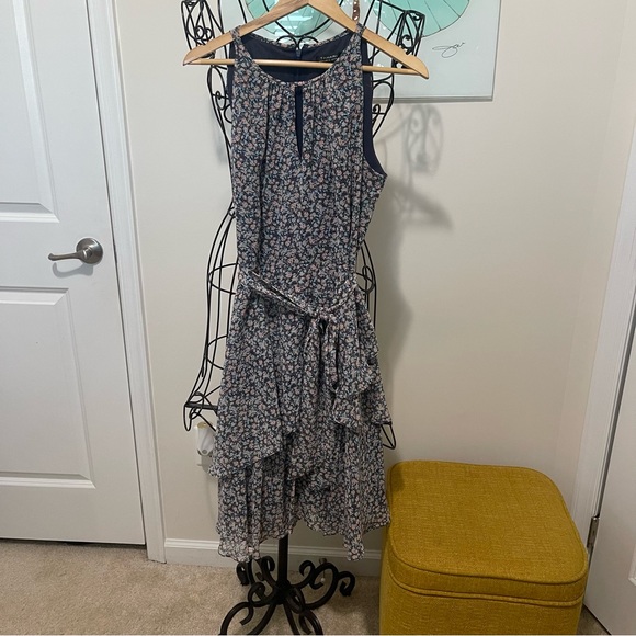 Tahari by Arthur S. Levine Women's Floral Chiffon Dress - Picture 3 of 5